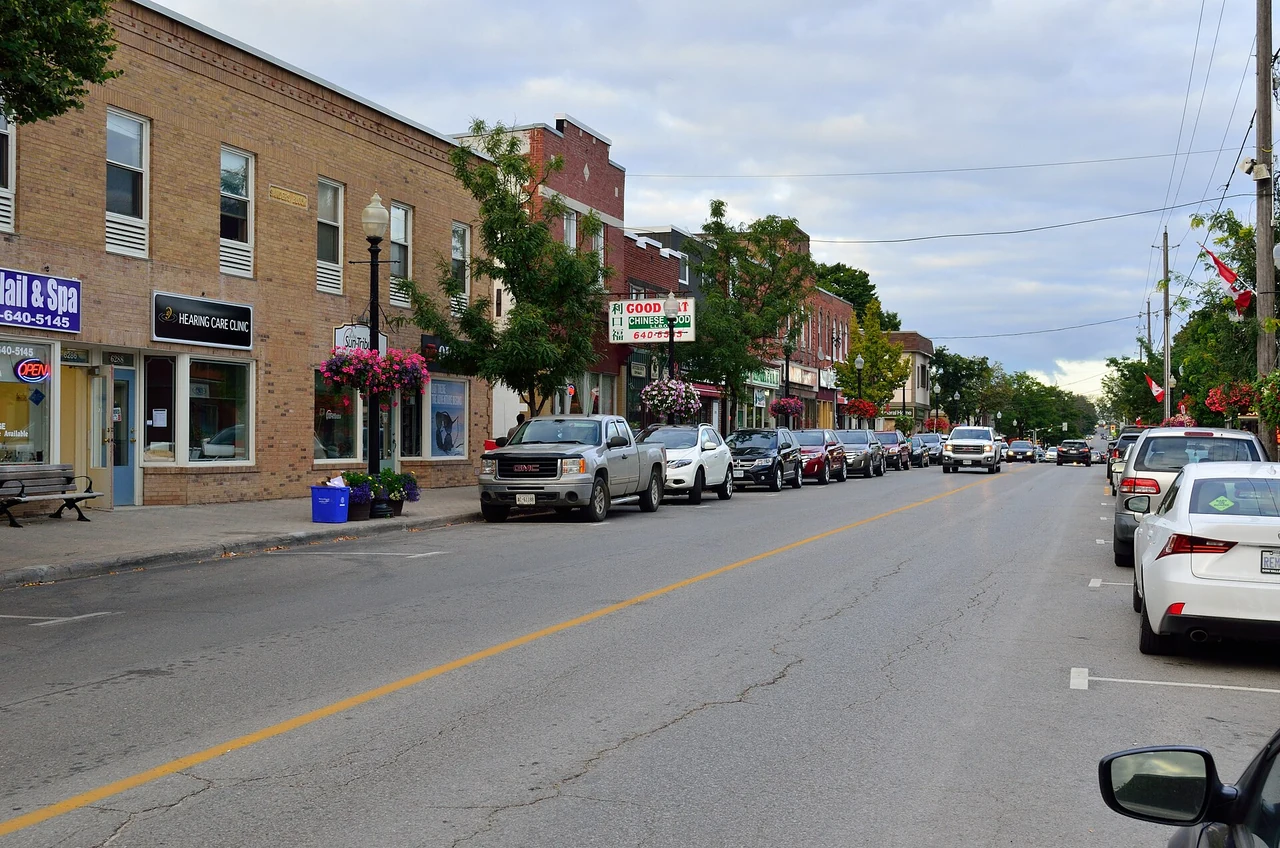 Main Street in downtown Stouffville
